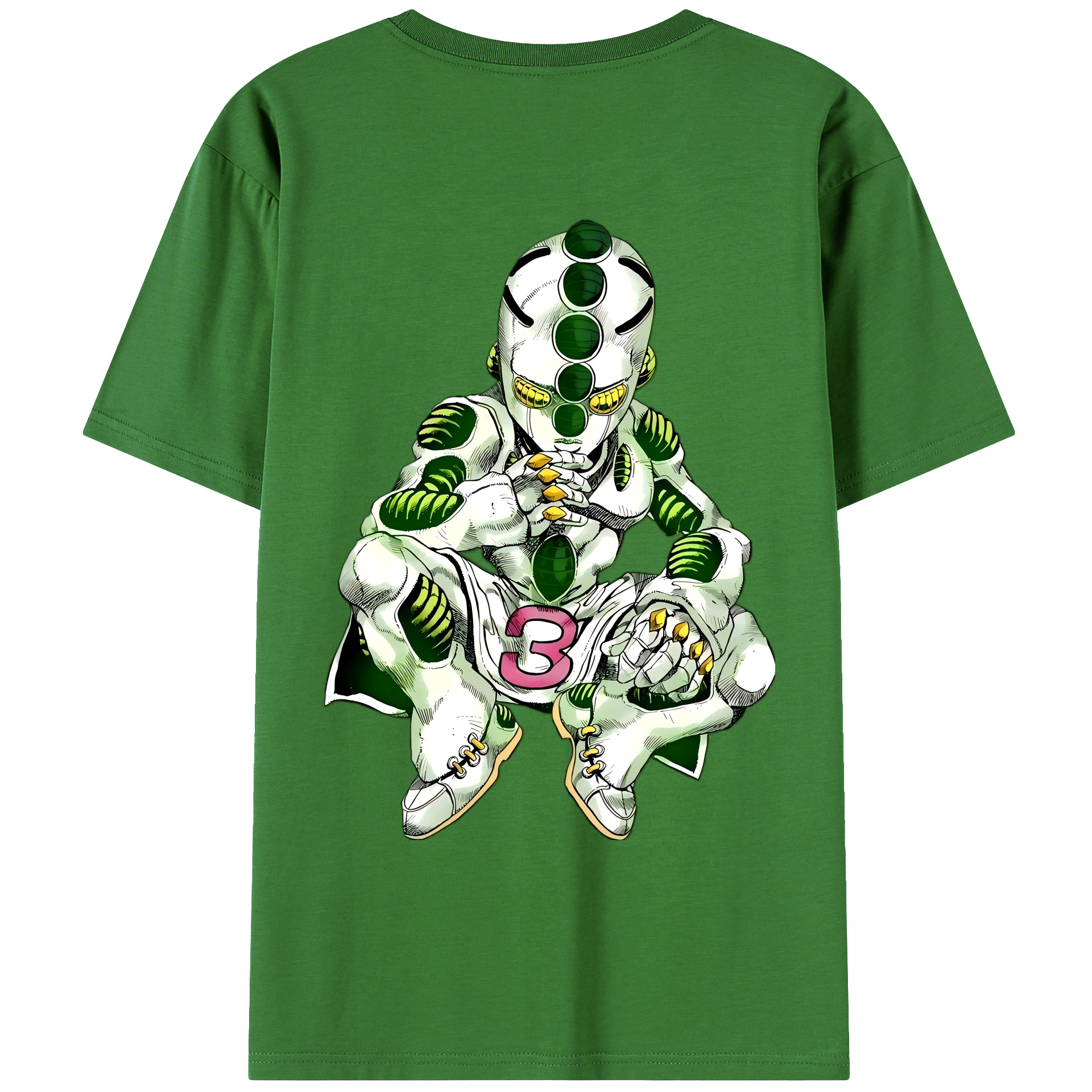 （画像用） ジョジョの奇妙な冒険 広瀨康一 JoJo's Bizarre Adventure Hirose Koichi レディース半袖Tシャツ(バックプリント)